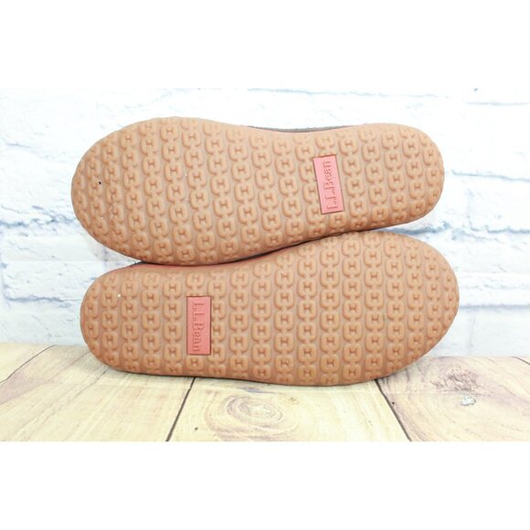 LL Bean Mountain Slippers Suede Bean Boot Brown Size 9 M - Picture 9 of 9